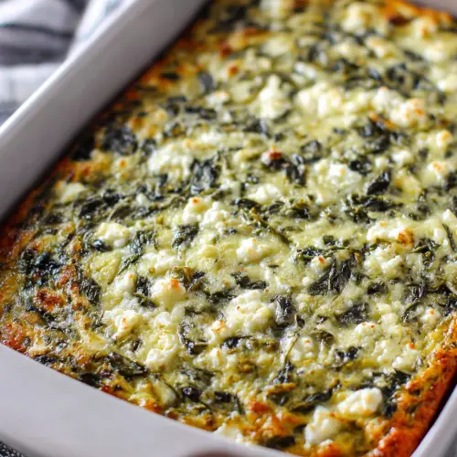 Honestly? This Spinach Feta Casserole Saved Me from Ordering Takeout Again