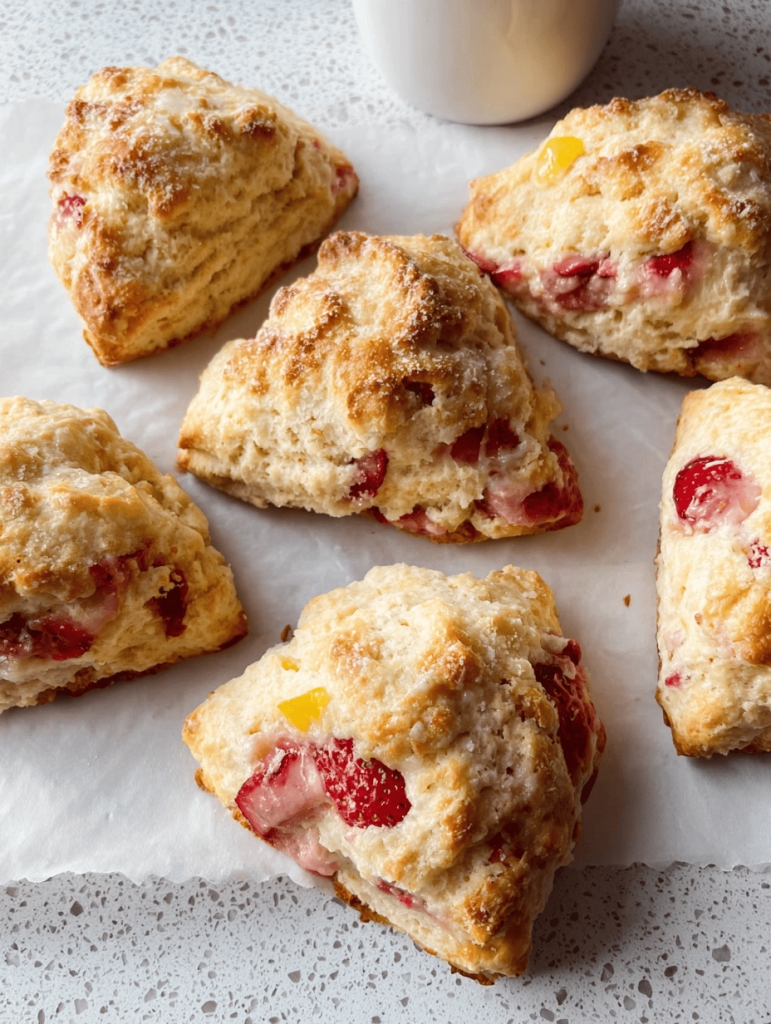 Strawberry Scones (the kind that make your whole kitchen smell like summer)