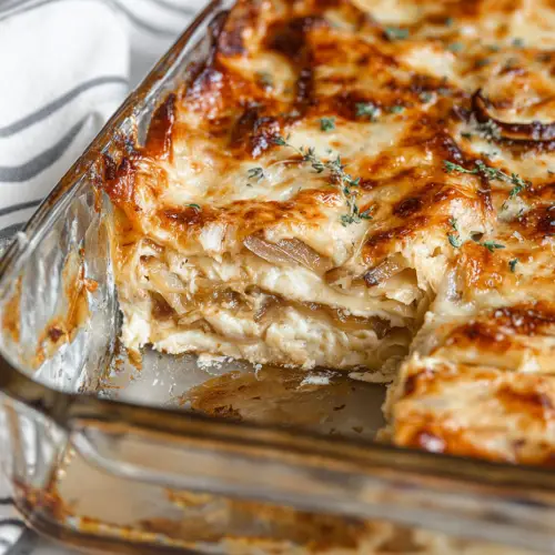 French Onion Lasagna