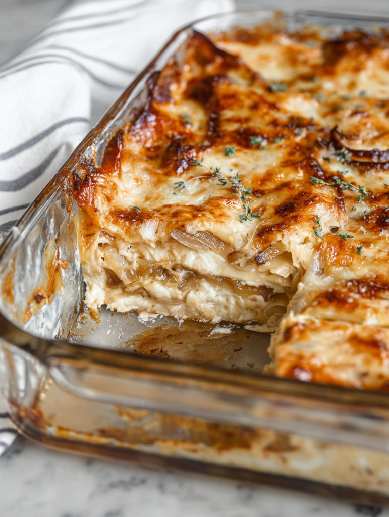 French Onion Lasagna