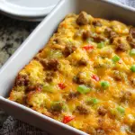 Queso Smothered Fajita Casserole