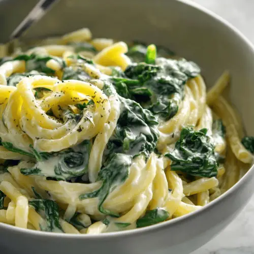 Creamed Spinach Pasta