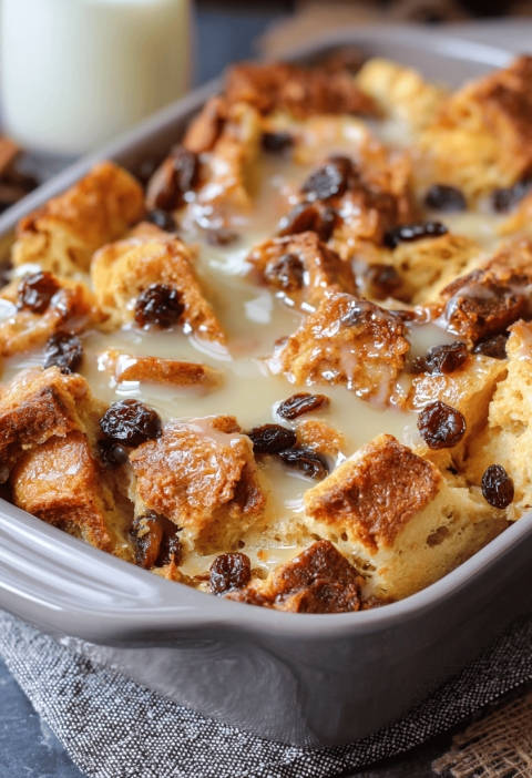 Cinnamon Raisin Bread Pudding
