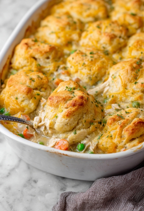 Chicken and Biscuits Casserole