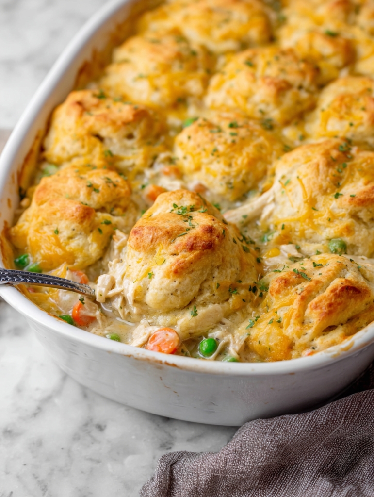 Chicken and Biscuits Casserole