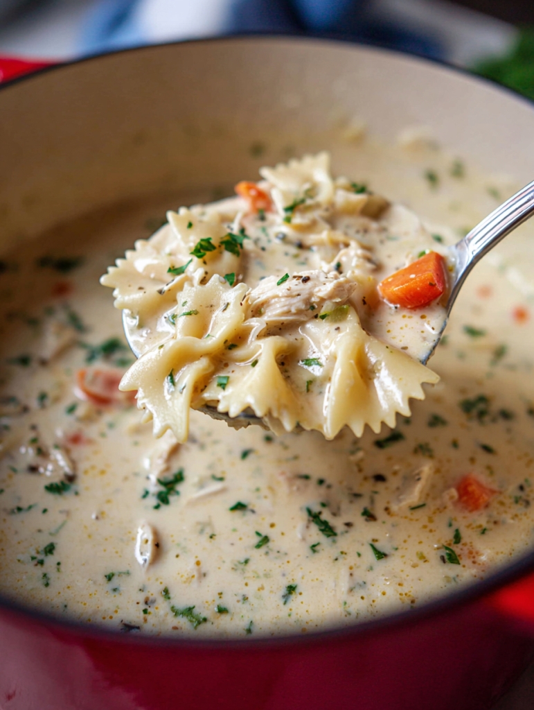 Creamy Chicken Alfredo Soup