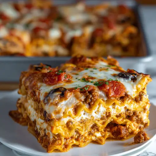 Sheet Pan Lasagna — Easy, Cheesy, and Crowd-Pleasing
