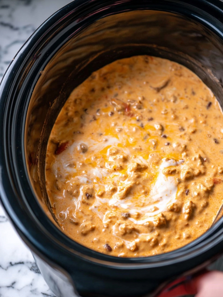 Slow Cooker Cream Cheese Taco Dip