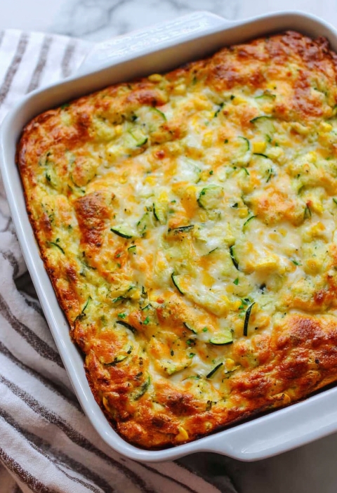 Zucchini Cornbread Casserole