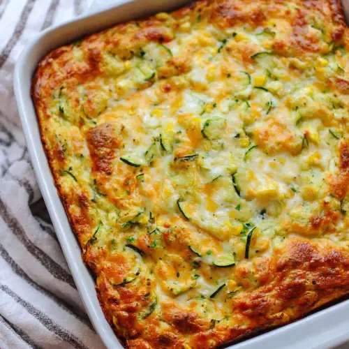 Zucchini Cornbread Casserole