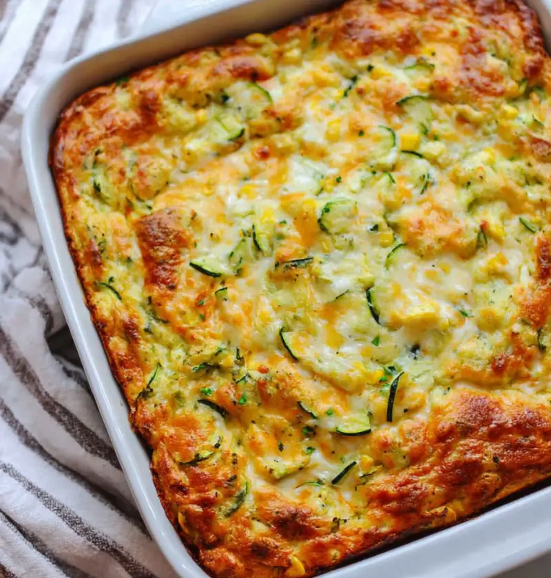 Zucchini Cornbread Casserole