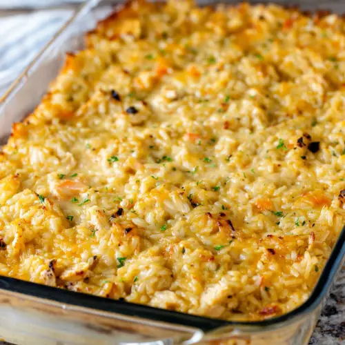 Grandma’s Chicken & Rice Casserole