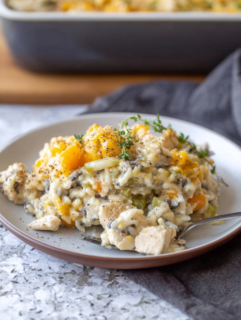 Creamy Chicken Wild Rice Casserole