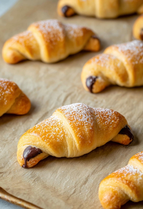 3-Ingredient Chocolate Crescents
