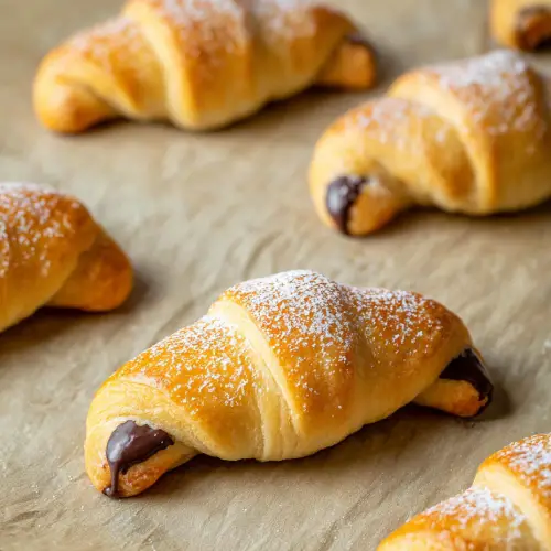 3-Ingredient Chocolate Crescents