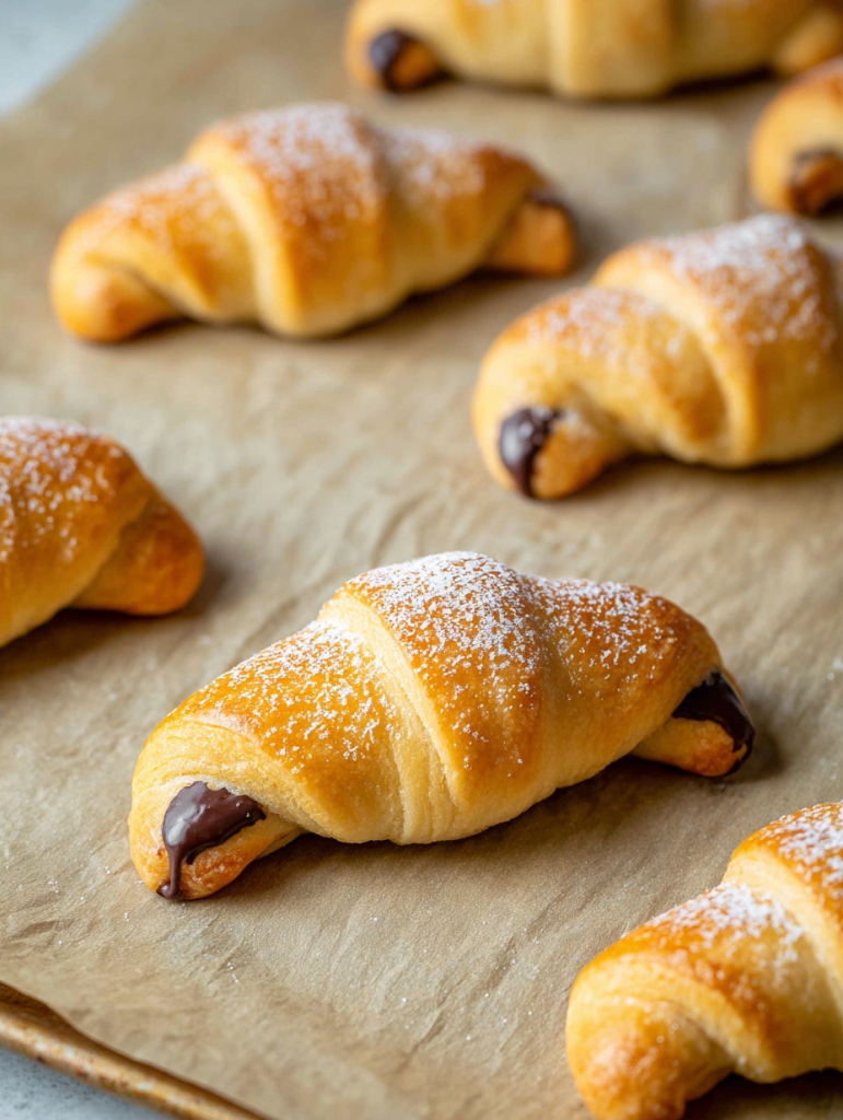 3-Ingredient Chocolate Crescents