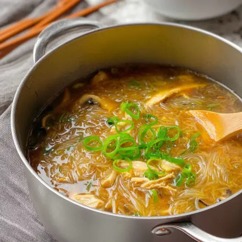 Hawaiian Chicken Long Rice Soup