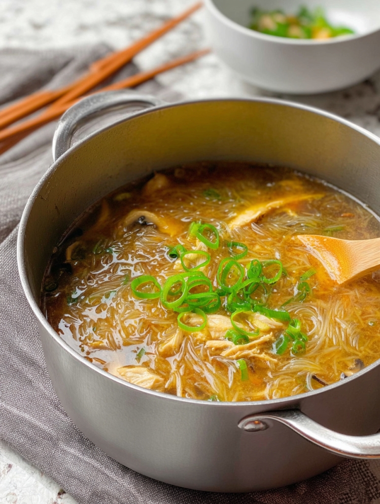 Hawaiian Chicken Long Rice Soup