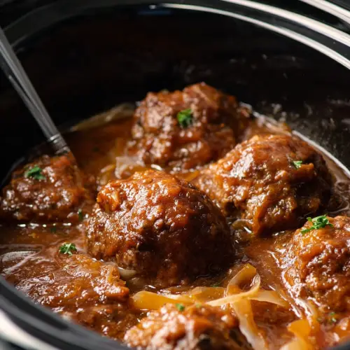 Slow Cooker Salisbury Steak