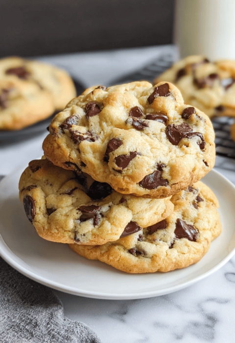 Thick and Molten Chocolate Chip Cookies
