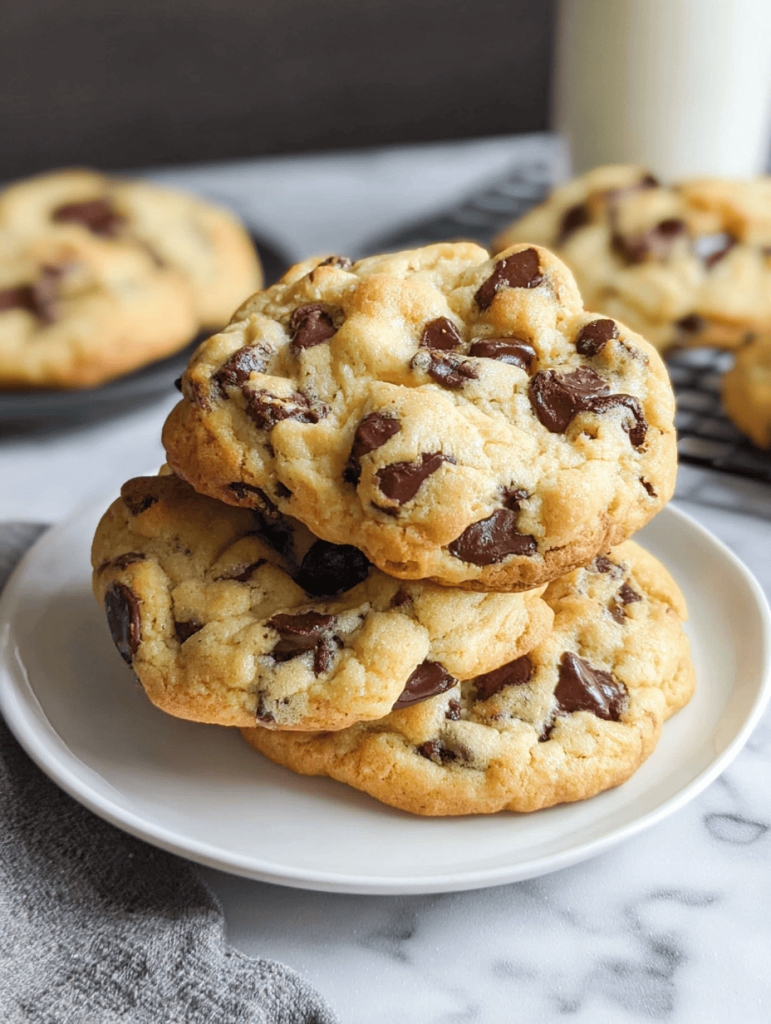Thick and Molten Chocolate Chip Cookies