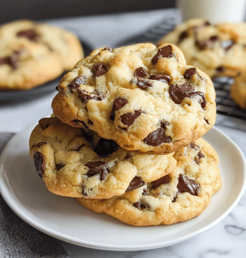 Thick and Molten Chocolate Chip Cookies