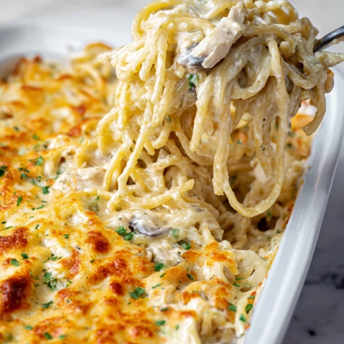 Creamy Chicken Tetrazzini
