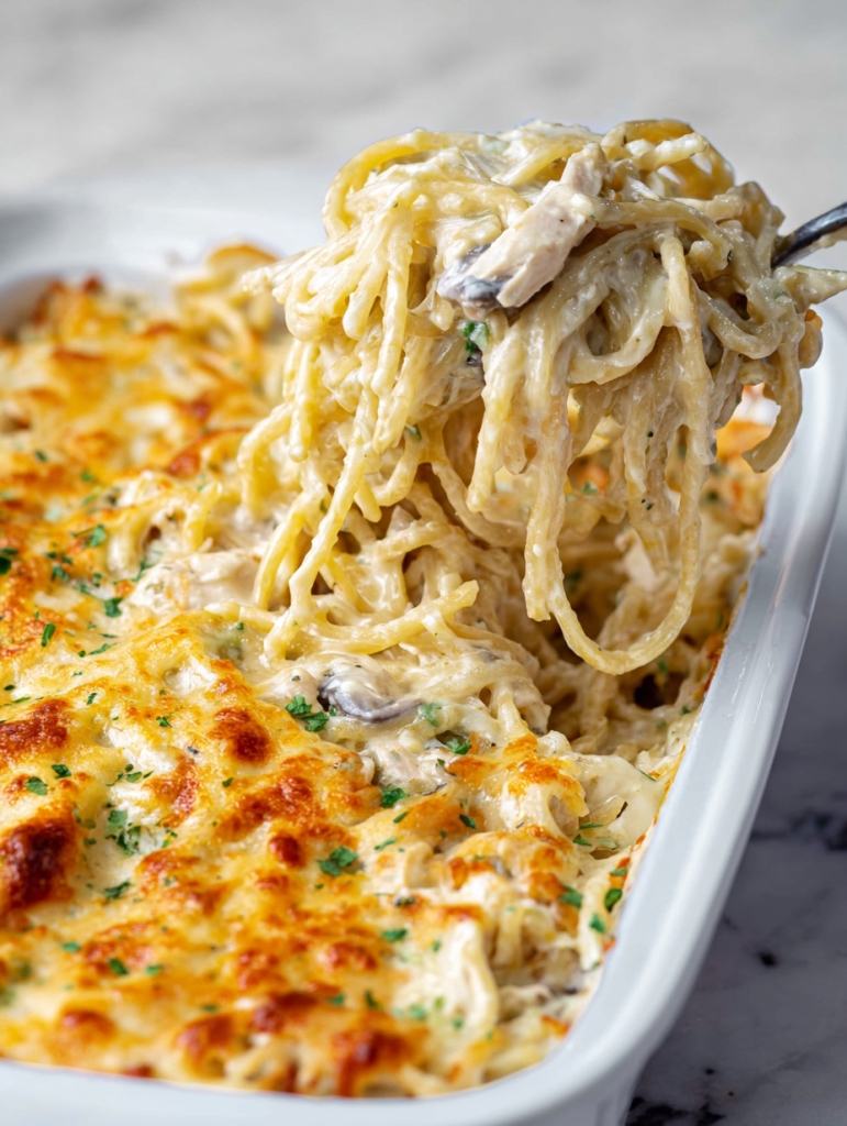 Creamy Chicken Tetrazzini