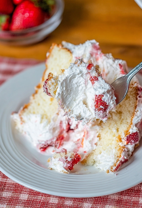 Strawberry Angel Cake