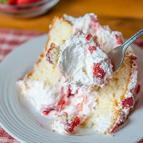 Strawberry Angel Cake