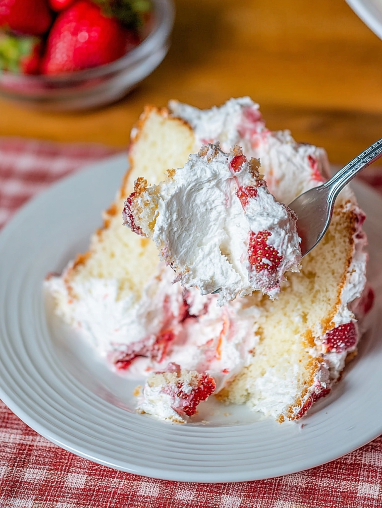 Strawberry Angel Cake