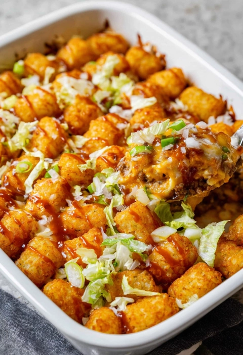 Big Mac Tater Tot Casserole