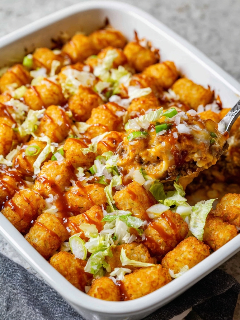Big Mac Tater Tot Casserole