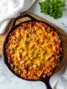 Slow Cooker 5-Ingredient Beef and Cheese Pasta