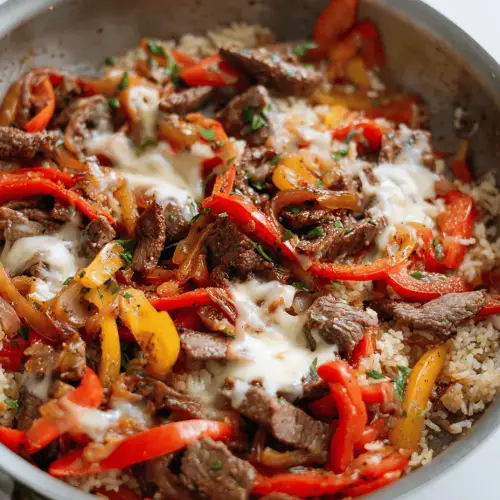 Steak Fajita Skillet Casserole