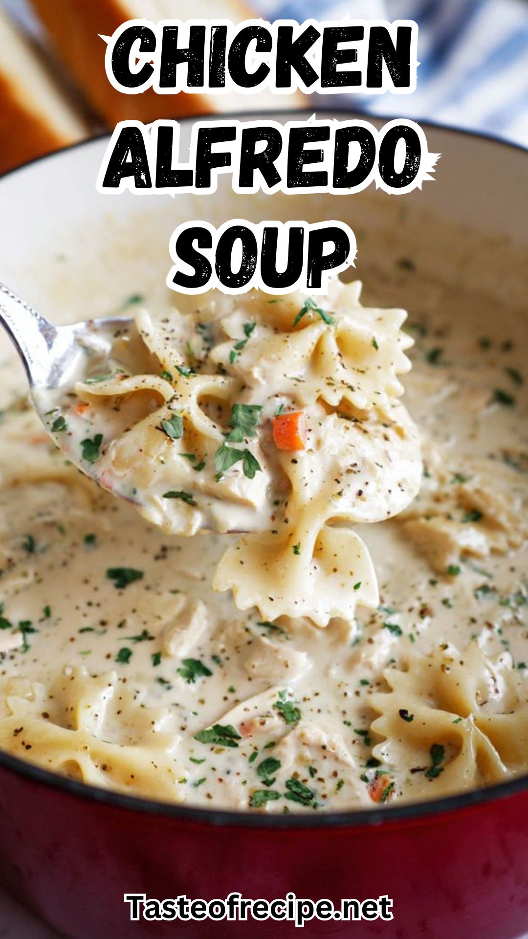 Creamy Chicken Alfredo Soup