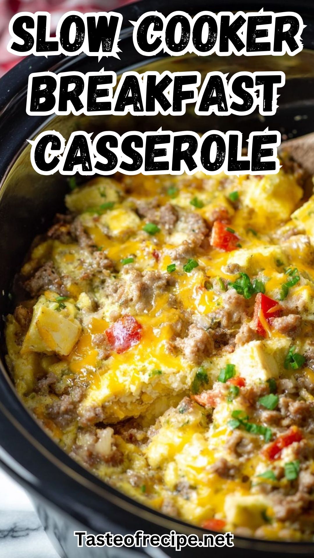 Slow Cooker Overnight Breakfast Casserole