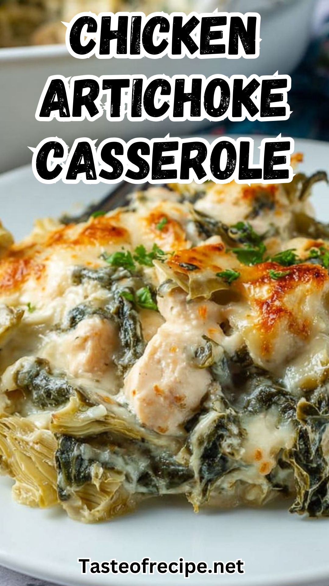 Creamy Chicken Florentine Artichoke Casserole