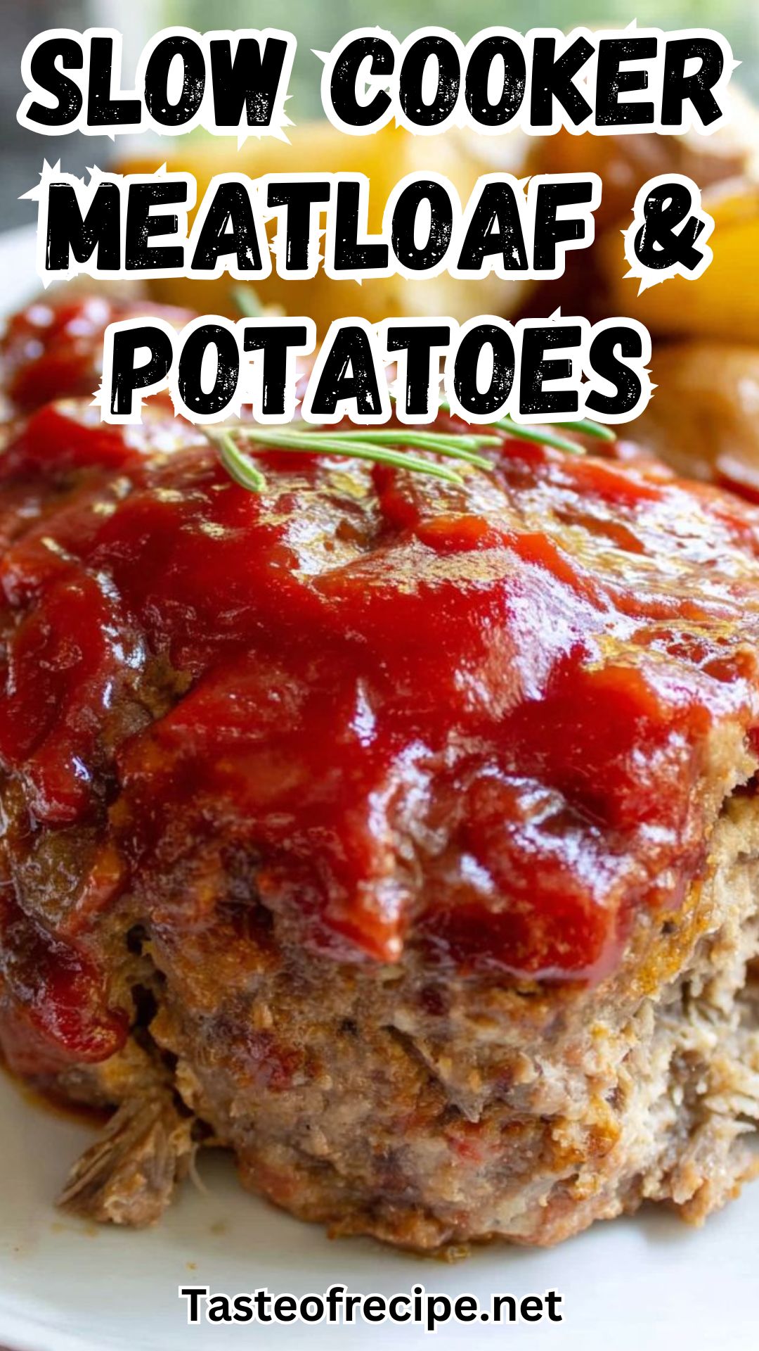 Slow Cooker Meatloaf and Potatoes