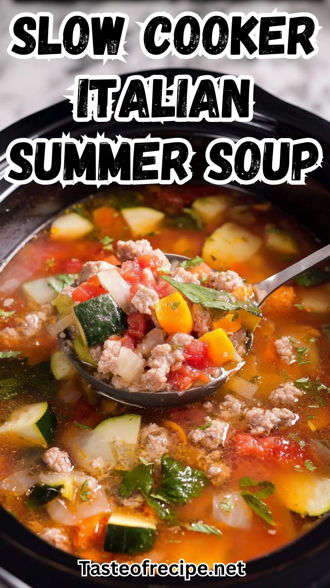 Slow Cooker Italian Summer Soup