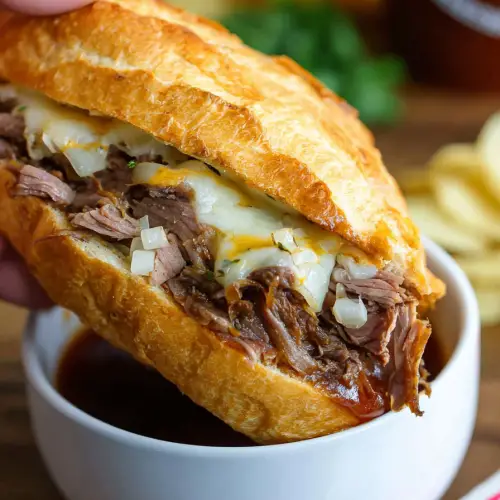 Slow Cooker French Dip Sandwiches