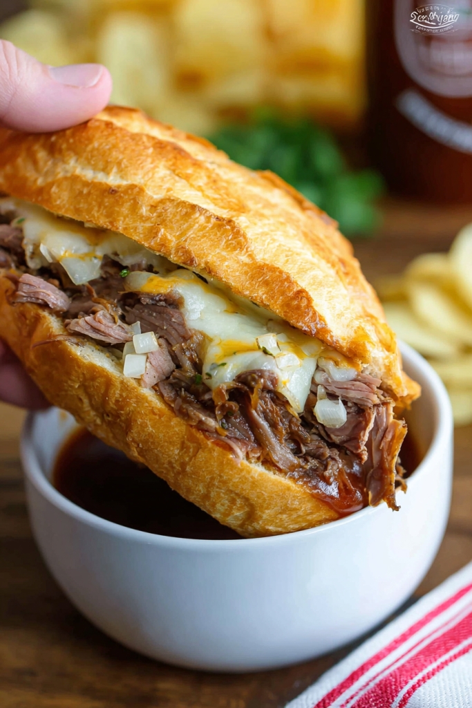 Slow Cooker French Dip Sandwiches