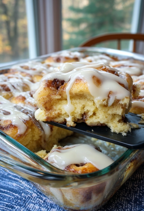Sweet Mornings Made Easy: Overnight Orange Roll Casserole