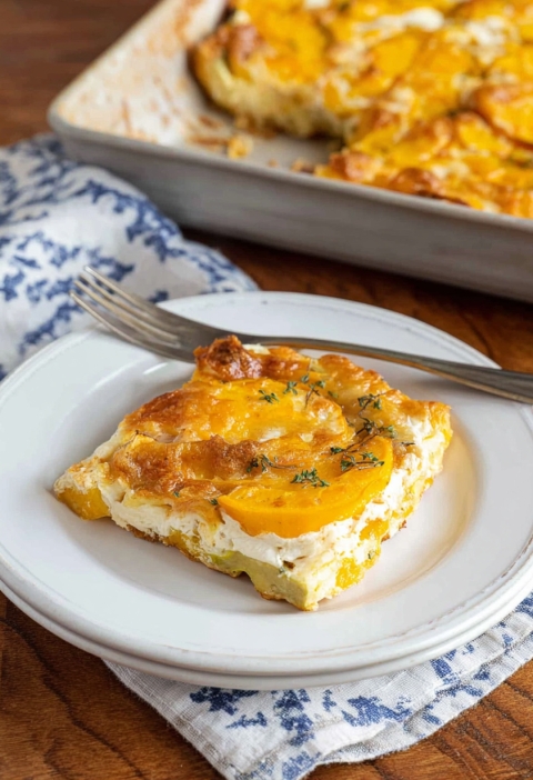 Sheet Pan Squash Casserole
