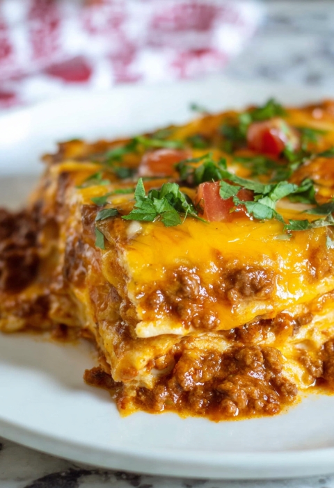 This Beef Enchilada Casserole Is the Weeknight Hug We All Need