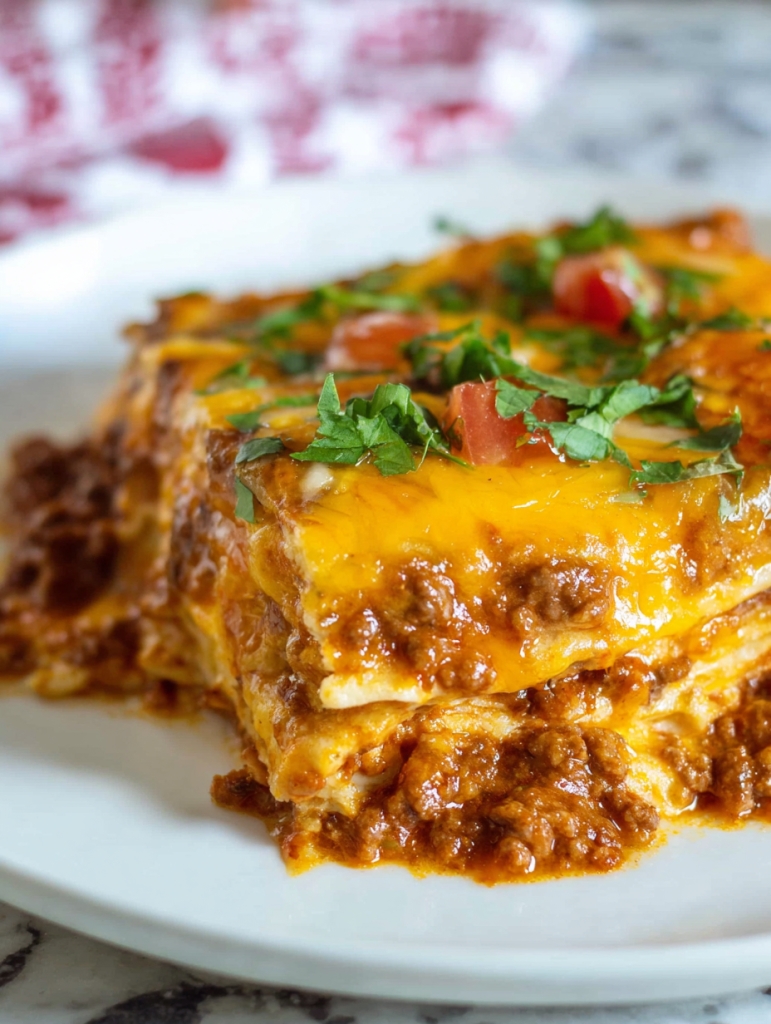 This Beef Enchilada Casserole Is the Weeknight Hug We All Need