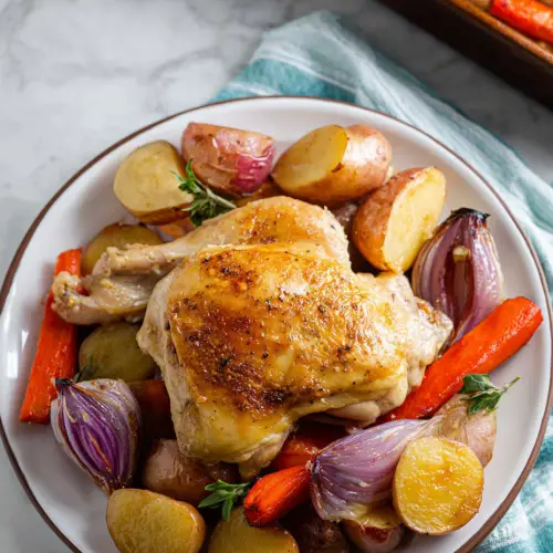 One-Pan Roasted Chicken & Vegetables