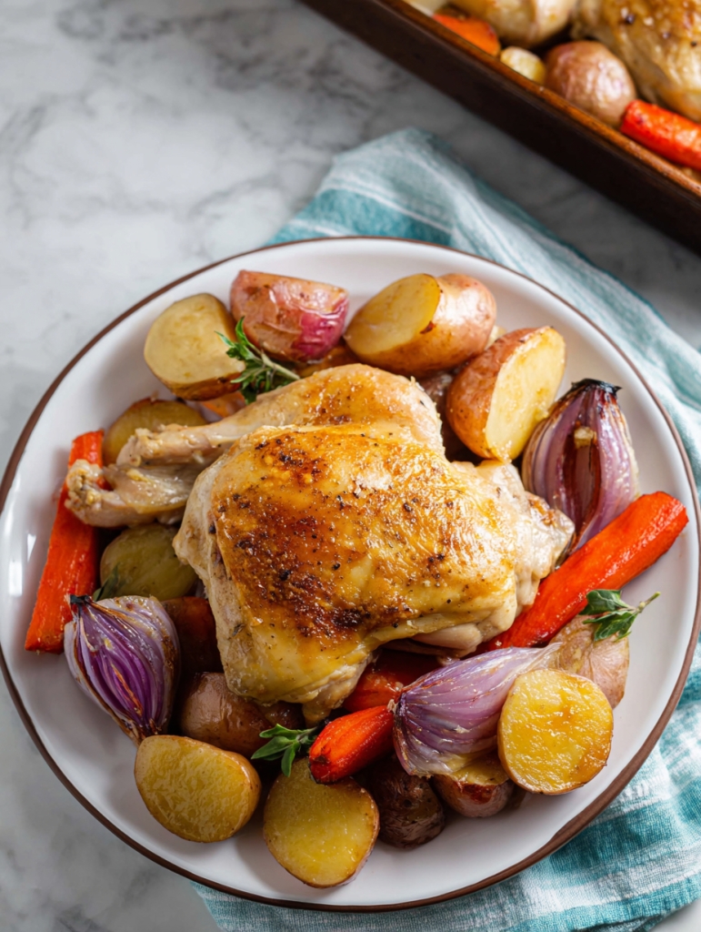 One-Pan Roasted Chicken & Vegetables