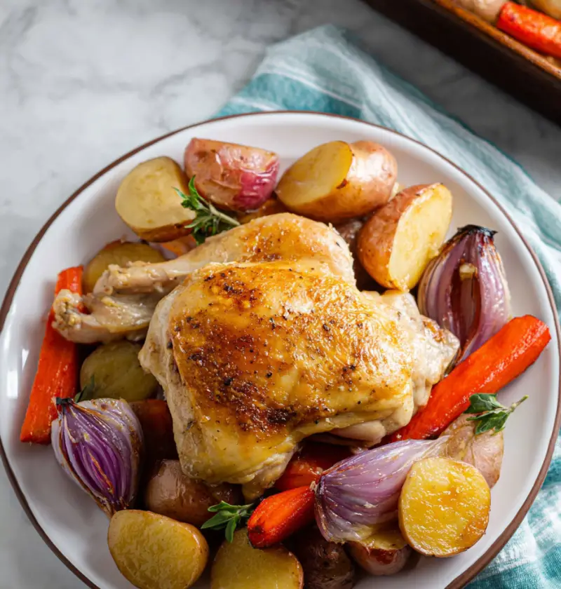 One-Pan Roasted Chicken & Vegetables