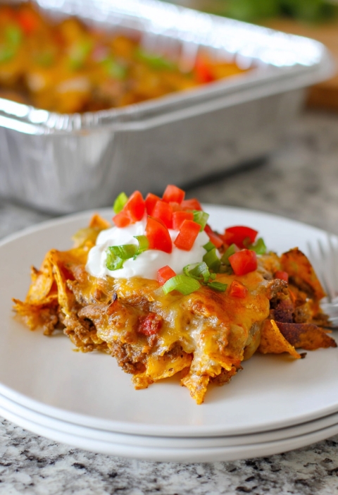 Beef Dorito Casserole